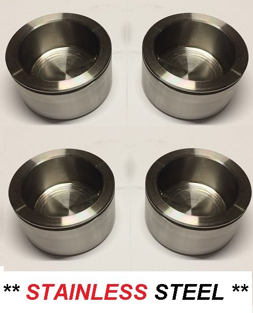 FRONT BRAKE CALIPER PISTONS x4 (Aston Martin DB Mk3, DB4 GT) (** STAINLESS STEEL **) (1958- 64) 